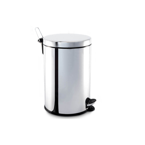 Lixeira Brinox 20L com pedal e balde linha Decorline inox