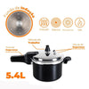 Panela de pressão Brinox com indução 5,4L preto  PTF - 4954/102
