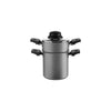 Cuscuzeira com tampa Brinox 800ml grafite pro-flon