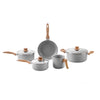Jogo de panelas Brinox Life Easy 5 peças cinza - 4789/126