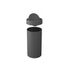 Lixeira com tampa basculante Coza 9 litros preto