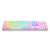 Teclado mecanico gamer Redragon K551WP mitra branco switch azul