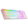 Teclado mecanico gamer Redragon K551WP mitra branco switch azul