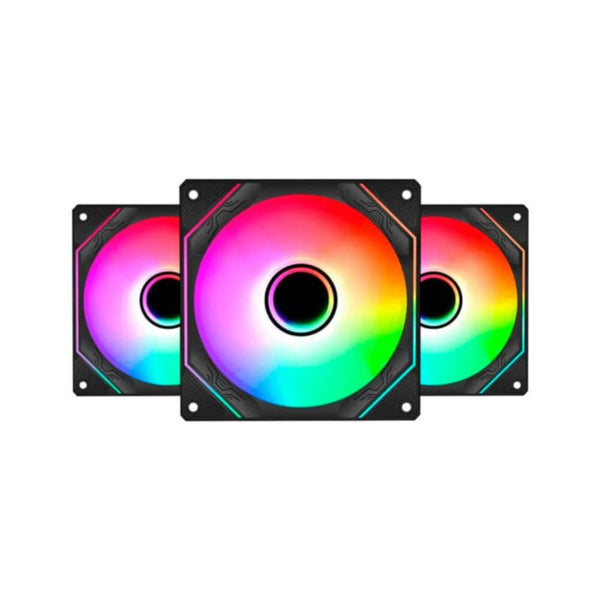 Kit cooler fan RGB 3 unidades Liketec Enigma Dark ARGB 2079