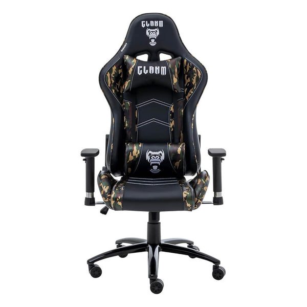 Cadeira gamer Clanm Mount black camuflada CM039