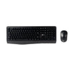 Kit teclado e mouse sem fio Lecoo KW211 preto