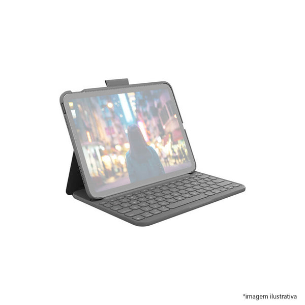 Capa Logitech Slim Folio para iPad 10ª geração grafite 920-011368