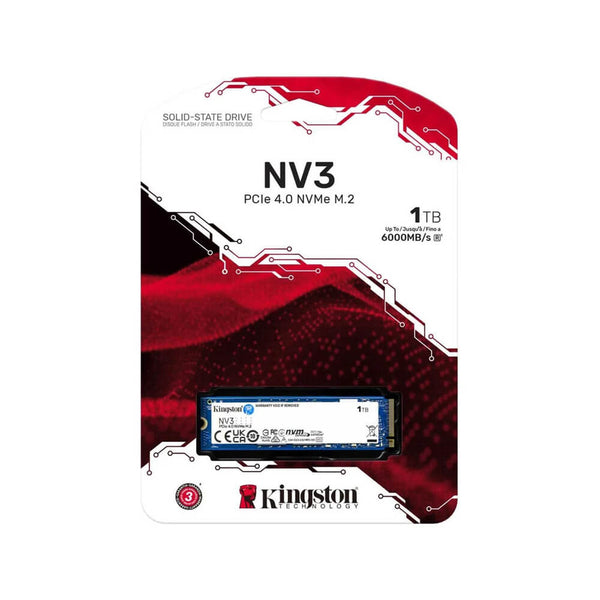 SSD Kingston 1TB NV3 M.2 2280 NVME Pcie 4.0 - SNV3S/1000G