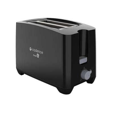Torradeira elétrica Cadence Croc preta 750w TOR200 220V