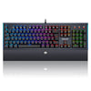 TECLADO MECÂNICO GAMER REDRAGON K569 ARYAMAN RGB PRETO V2 SWITCH