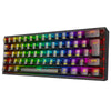 Teclado Mecânico Gamer Redragon K617 Fizz Clear Preto RGB