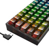 Teclado Mecânico Gamer Redragon K617 Fizz Clear Preto RGB