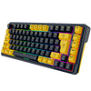 Teclado mecânico gamer Redragon K649 ELF preto e laranja RGB