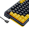 Teclado mecânico gamer Redragon K649 ELF preto e laranja RGB