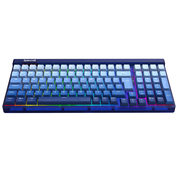 TECLADO MECANICO GAMER REDRAGON K656WB GAREN PRO RGB AZUL SWITCH