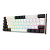 Teclado Magnético Redragon K683BW Fidd RGB Preto e Branco