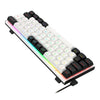 Teclado Magnético Redragon K683BW Fidd RGB Preto e Branco