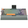 TECLADO MECANICO GAMER REDRAGON K648GG OLAF RGB PRETO E CINZA SWI