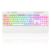TECLADO MEMBRANA GAMER REDRAGON K512WP SHIVA RGB BRANCO COM ROSA