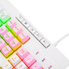 TECLADO MEMBRANA GAMER REDRAGON K512WP SHIVA RGB BRANCO COM ROSA