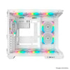 Gabinete gamer Redragon WideLoad Extreme vidro curvo branco