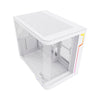 Gabinete gamer Redragon WideLoad Extreme vidro curvo branco