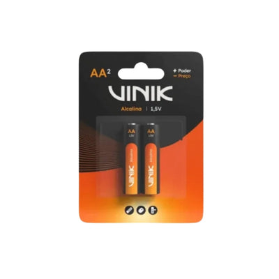 Pilhas Alcalinas Vinik AA 1,5V c/2 - VP2AB2A