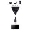 Switch HDMI Vinik 3 Entradas 1 Saída 1.3 3D 1080p