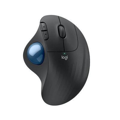 Mouse ergonômico sem fio Logitech M575S Wireless com Trackball -