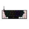 Teclado mecânico gamer Gamdias Aura GK2 preto e branco