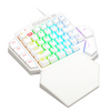 Teclado Mecânico Redragon Ditix One Hand RGB switch azul - branco