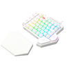Teclado Mecânico Redragon Ditix One Hand RGB switch azul - branco
