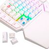 Teclado Mecânico Redragon Ditix One Hand RGB switch azul - branco
