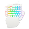 Teclado Mecânico Redragon Ditix One Hand RGB switch azul - branco