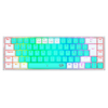 Teclado mecânico gamer Redragon Castor Pro RGB branco com menta