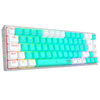 Teclado mecânico gamer Redragon Castor Pro RGB branco com menta