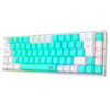 Teclado mecânico gamer Redragon Castor Pro RGB branco com menta