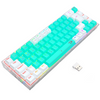 Teclado mecânico gamer Redragon Castor Pro RGB branco com menta