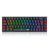 Teclado mecânico gamer Redragon Ryze Pro RGB - switch marrom