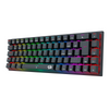 Teclado mecânico gamer Redragon Ryze Pro RGB - switch marrom
