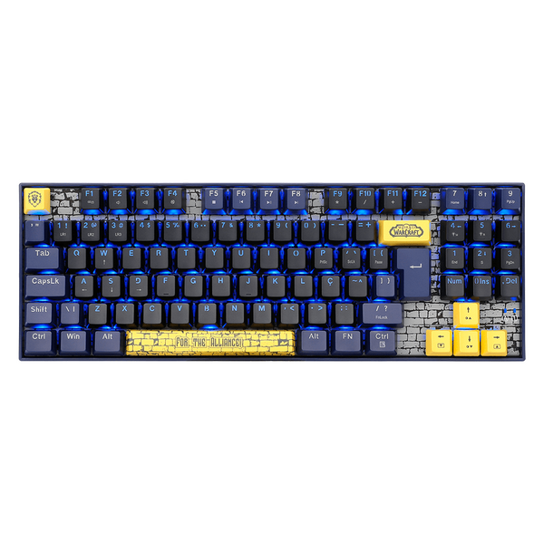 Teclado mecânico Redragon Aliança World of Warcraft, switch Blizz