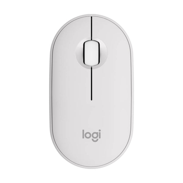 Mouse sem fio Logitech Pebble Mouse 2 M350s, branco- 910-007