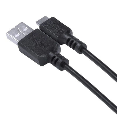 Cabo USB PCYes USB-A para USB-C 1 Metro Preto 3A PUACP-01