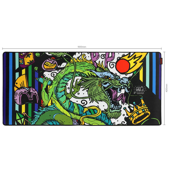 MOUSE PAD GAMER PCYES DANCIENT DRAGON EXTENDED 900X420MM - PMA90X