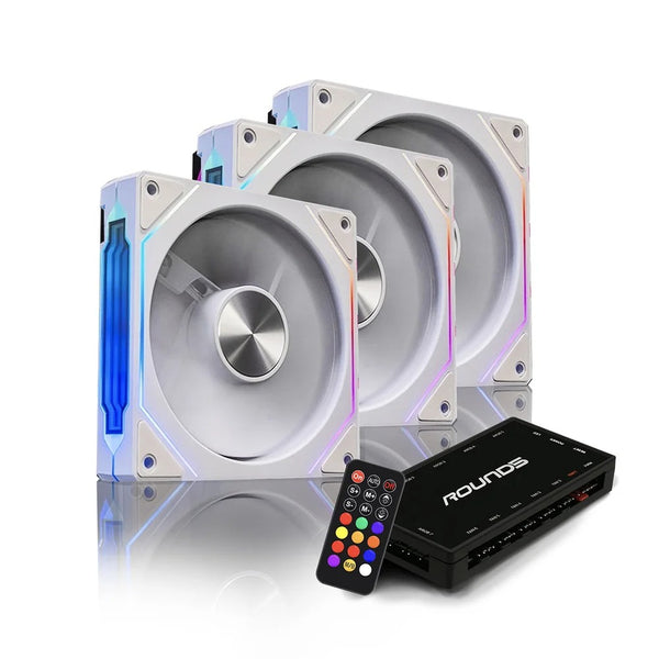 Kit Cooler 3 Unidades Round5 + Controladora para Gabinete NordwiN