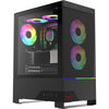 Gabinete Gamer Redragon Carbon RGB Mid Tower Vidro Temperado Pret