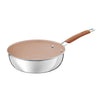 JOGO DE PANELA TRAMONTINA ROMAGNA 4 PEÇAS ACO INOX MARFIM - 28799