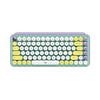 Teclado mecânico USB sem fio bluetooth Logitech Pop Keys Daydream