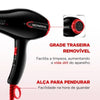 Secador de Cabelo Mondial Tourmaline Íon 1900W 220V Preto e Verme