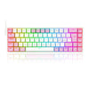 Teclado mecânico gamer Redragon Castor Switch Brown ABNT2 - Rosa